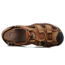 Lade das Bild in den Galerie-Viewer, draussenfeet handgefertigte lederschuhe sandalen hausschuhe 31362 khaki
