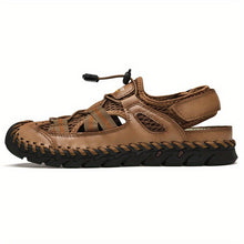 Lade das Bild in den Galerie-Viewer, draussenfeet handgefertigte lederschuhe sandalen hausschuhe 31438 khaki
