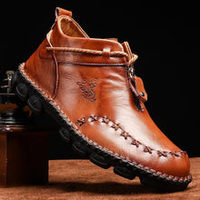 Lade das Bild in den Galerie-Viewer, draussenfeet handgemachte lederschuhe stiefel 136924 braun

