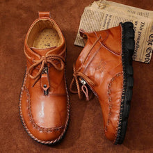 Lade das Bild in den Galerie-Viewer, draussenfeet handgemachte lederschuhe stiefel 136924 braun
