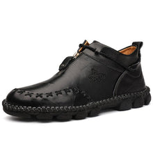 Lade das Bild in den Galerie-Viewer, draussenfeet handgemachte lederschuhe stiefel 136924 schwarz

