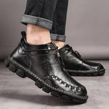 Lade das Bild in den Galerie-Viewer, draussenfeet handgemachte lederschuhe stiefel 136924 schwarz
