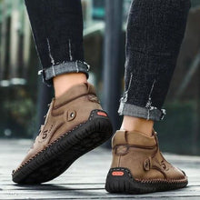 Lade das Bild in den Galerie-Viewer, draussenfeet handgemachte lederschuhe stiefel 137500 dunkels khaki
