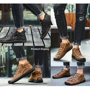 draussenfeet handgemachte lederschuhe stiefel 137500 goldbraun