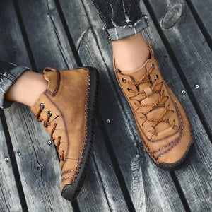 draussenfeet handgemachte lederschuhe stiefel 137500 goldbraun