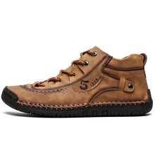 Lade das Bild in den Galerie-Viewer, draussenfeet handgemachte lederschuhe stiefel 137500 goldbraun
