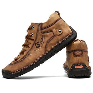 draussenfeet handgemachte lederschuhe stiefel 137500 goldbraun