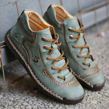 Lade das Bild in den Galerie-Viewer, draussenfeet handgemachte lederschuhe stiefel 137500 grun
