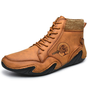 draussenfeet handgemachte lederschuhe stiefel 31155 braun