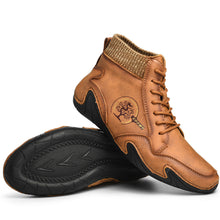 Lade das Bild in den Galerie-Viewer, draussenfeet handgemachte lederschuhe stiefel 31155 braun
