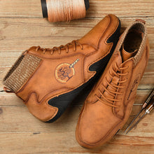 Lade das Bild in den Galerie-Viewer, draussenfeet handgemachte lederschuhe stiefel 31155 braun
