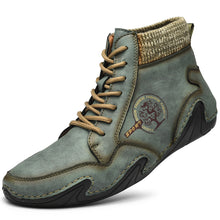 Lade das Bild in den Galerie-Viewer, draussenfeet handgemachte lederschuhe stiefel 31155 grun
