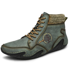 Lade das Bild in den Galerie-Viewer, draussenfeet handgemachte lederschuhe stiefel 31155 grun
