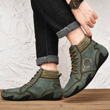 Lade das Bild in den Galerie-Viewer, draussenfeet handgemachte lederschuhe stiefel 31155 grun
