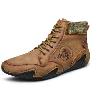 draussenfeet handgemachte lederschuhe stiefel 31155 khaki