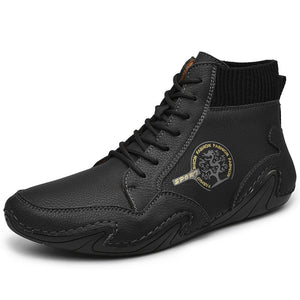 draussenfeet handgemachte lederschuhe stiefel 31155 schwarz