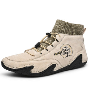draussenfeet handgemachte lederschuhe stiefel 31156 beige