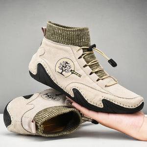 draussenfeet handgemachte lederschuhe stiefel 31156 beige