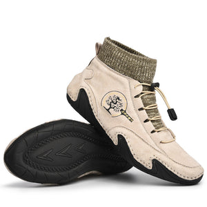 draussenfeet handgemachte lederschuhe stiefel 31156 beige