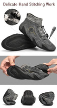 Lade das Bild in den Galerie-Viewer, draussenfeet handgemachte lederschuhe stiefel 31156 grau

