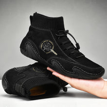 Lade das Bild in den Galerie-Viewer, draussenfeet handgemachte lederschuhe stiefel 31156 schwarz
