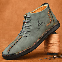 Lade das Bild in den Galerie-Viewer, draussenfeet handgemachte lederschuhe stiefel 31171 grun
