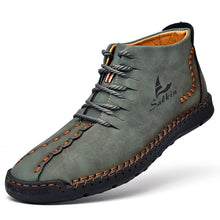 Lade das Bild in den Galerie-Viewer, draussenfeet handgemachte lederschuhe stiefel 31171 grun
