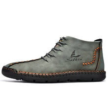 Lade das Bild in den Galerie-Viewer, draussenfeet handgemachte lederschuhe stiefel 31171 grun
