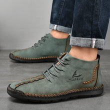 Lade das Bild in den Galerie-Viewer, draussenfeet handgemachte lederschuhe stiefel 31171 grun
