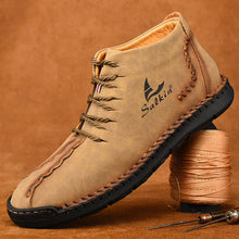 Lade das Bild in den Galerie-Viewer, draussenfeet handgemachte lederschuhe stiefel 31171 khaki
