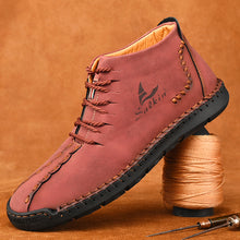 Lade das Bild in den Galerie-Viewer, draussenfeet handgemachte lederschuhe stiefel 31171 rot
