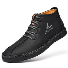 Lade das Bild in den Galerie-Viewer, draussenfeet handgemachte lederschuhe stiefel 31171 schwarz

