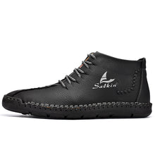 Lade das Bild in den Galerie-Viewer, draussenfeet handgemachte lederschuhe stiefel 31171 schwarz
