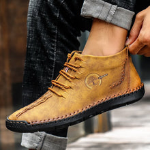 Lade das Bild in den Galerie-Viewer, draussenfeet handgemachte lederschuhe stiefel 31174 braun
