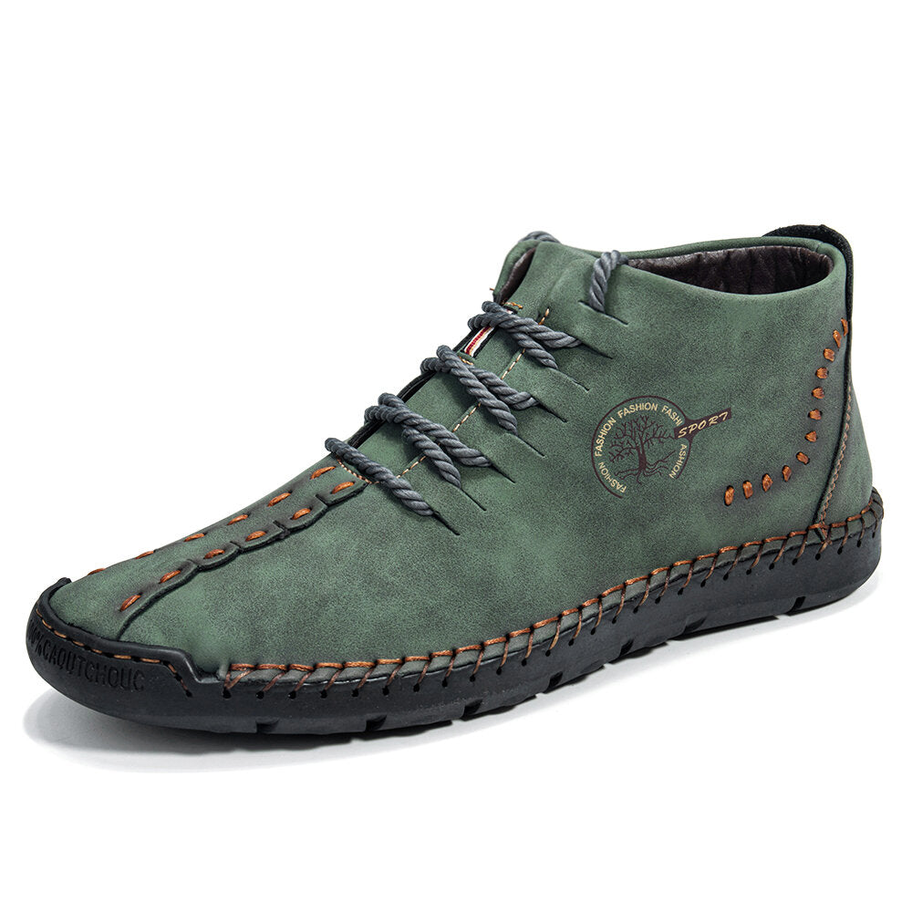 draussenfeet handgemachte lederschuhe stiefel 31174 grun