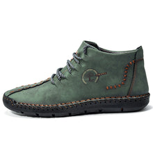 Lade das Bild in den Galerie-Viewer, draussenfeet handgemachte lederschuhe stiefel 31174 grun
