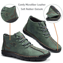 Lade das Bild in den Galerie-Viewer, draussenfeet handgemachte lederschuhe stiefel 31174 grun
