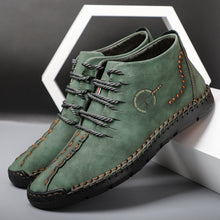Lade das Bild in den Galerie-Viewer, draussenfeet handgemachte lederschuhe stiefel 31174 grun
