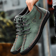 Lade das Bild in den Galerie-Viewer, draussenfeet handgemachte lederschuhe stiefel 31174 grun
