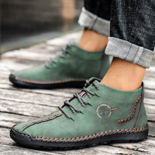 Lade das Bild in den Galerie-Viewer, draussenfeet handgemachte lederschuhe stiefel 31174 grun
