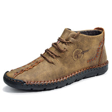 Lade das Bild in den Galerie-Viewer, draussenfeet handgemachte lederschuhe stiefel 31174 khaki
