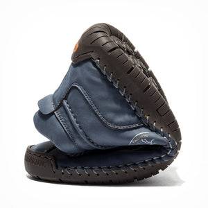 draussenfeet handgemachte lederschuhe stiefel 31175 blau