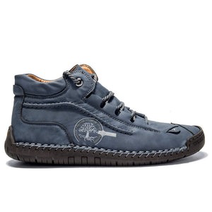 draussenfeet handgemachte lederschuhe stiefel 31175 blau
