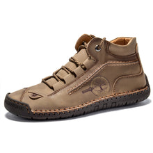 Lade das Bild in den Galerie-Viewer, draussenfeet handgemachte lederschuhe stiefel 31175 khaki
