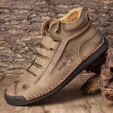 Lade das Bild in den Galerie-Viewer, draussenfeet handgemachte lederschuhe stiefel 31175 khaki
