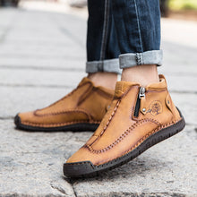Lade das Bild in den Galerie-Viewer, draussenfeet handgemachte lederschuhe stiefel 31185 braun
