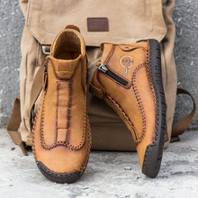 Lade das Bild in den Galerie-Viewer, draussenfeet handgemachte lederschuhe stiefel 31185 braun
