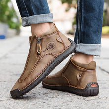 Lade das Bild in den Galerie-Viewer, draussenfeet handgemachte lederschuhe stiefel 31185 khaki
