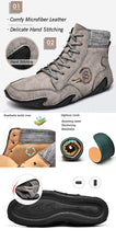 Lade das Bild in den Galerie-Viewer, draussenfeet handgemachte lederschuhe stiefel 31192 grau
