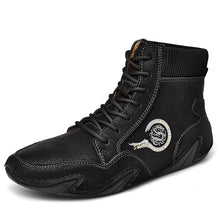 Lade das Bild in den Galerie-Viewer, draussenfeet handgemachte lederschuhe stiefel 31192 schwarz
